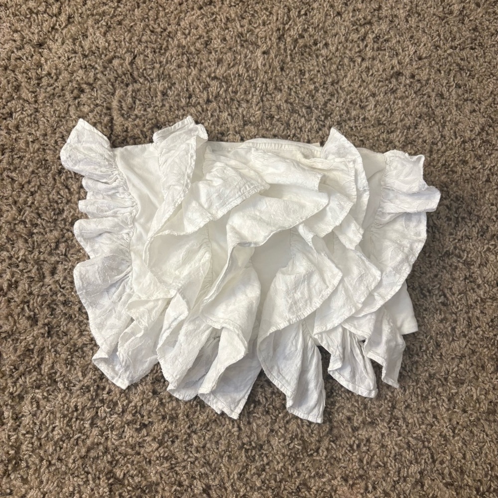 Anthropologie Ruffled Tube Top